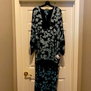 Blue and Black BCBG dress
